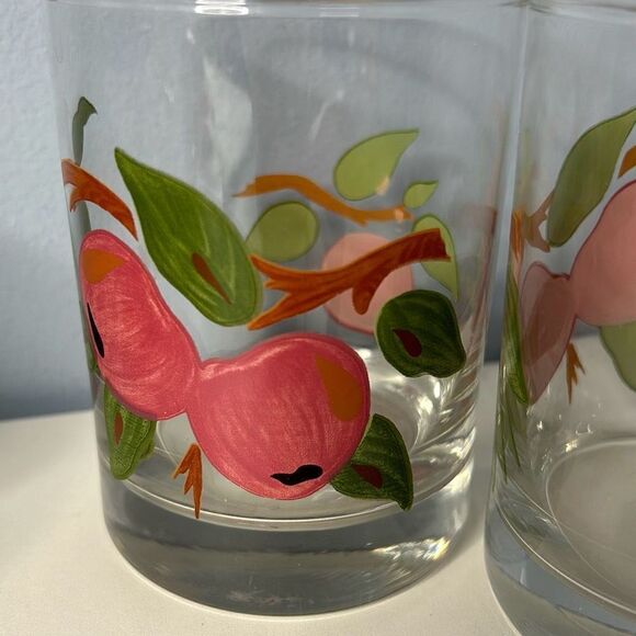 Franciscan Double Old Fashioned Whisky 12 oz Glass Set of 3 Apples - Picture 3 of 6